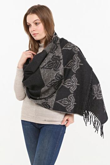 Ersperto Double Sided Stole Shoulder Shawl