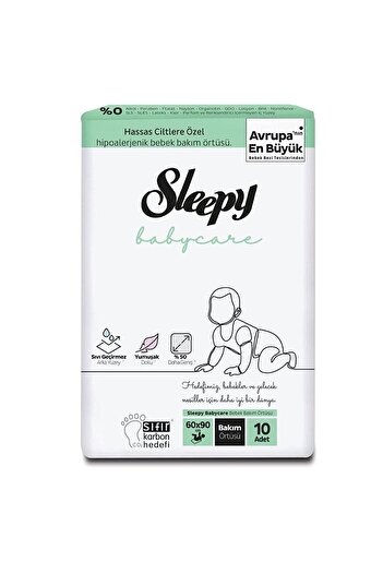 Sleepy Babycare Baby Care Cover 60x90 Cm 10 Pieces