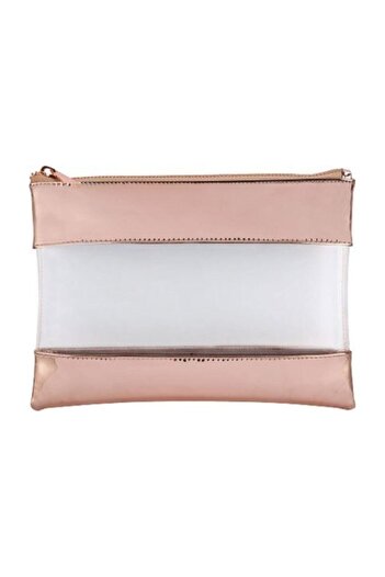 Pyrus Portfolio Bag Rosegold Transparent