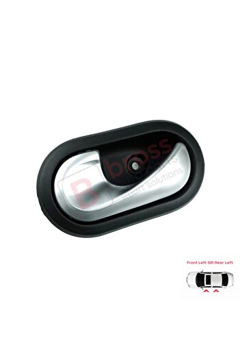 Bross Otomotiv Front Or Rear Left Inner Door Chrome Opening Handle For Dacia