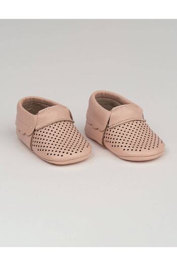Beybium Natural Leather Powder Baby Moccasin