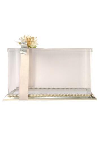mixefor Damat Gelin Bohça Çeyiz Kutusu -35cm X 25cm X 20cm Ölçülerinde Pleksi Hediye Kutusu