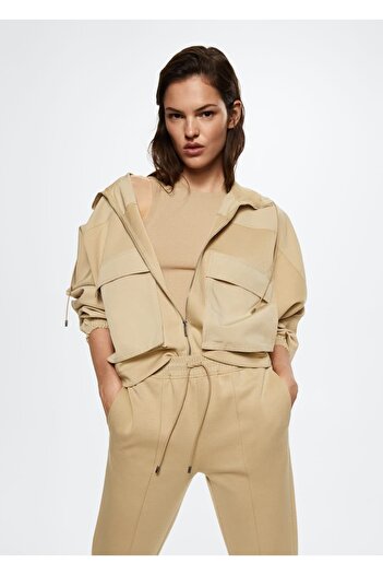 MANGO Woman Oversize φούτερ με τσέπες