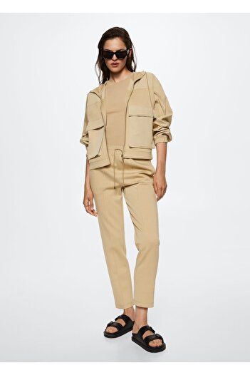 MANGO Woman Oversize φούτερ με τσέπες