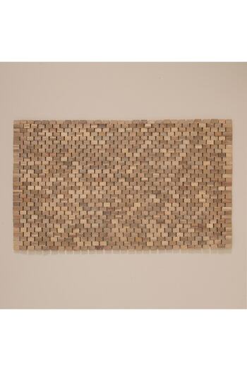 Chakra Alfa Wooden Mat - 70X130 Cm, Natural Cut