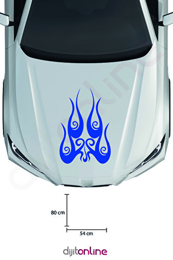 Dijitonline Autocolant Tribal Kaput - Autocolant Oto - Autocolant Auto - 80x54 Cm