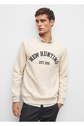 Mango Teen Ecru Sweatshirt for Kids