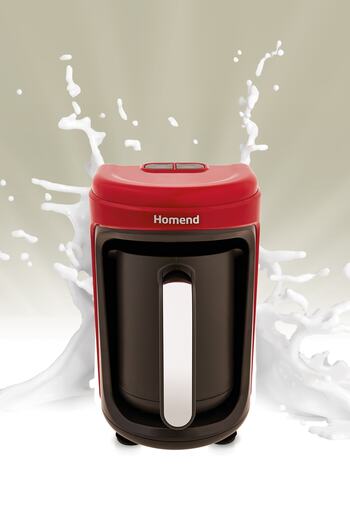HOMEND Pottoman Milk In 1871h Turkish Coffee Machine with Milk Red Metal