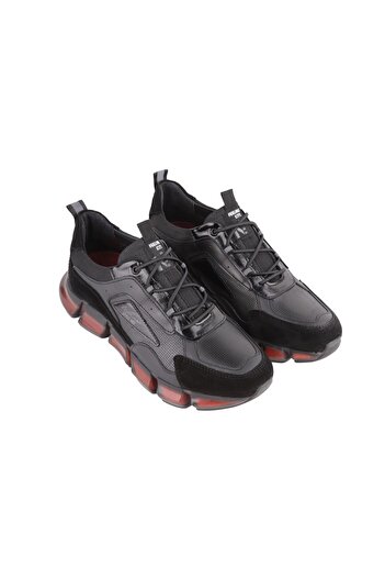 MARCOMEN 16237 Siyah Sneaker Deri Ayakkabı