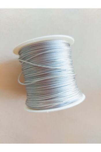 Bonanka Light Gray Color 100 Meters Parachute Macrame Bracelet Knitting Rope (1.0 Mm)