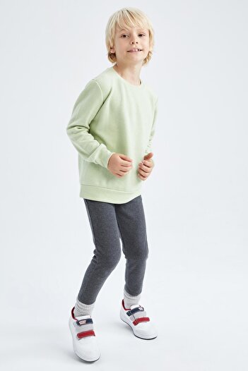 DeFacto Boy's Relax Fit Back to School Thessaloniki Fabric Thermal Insulated Warmtech Tracksuit Bottom