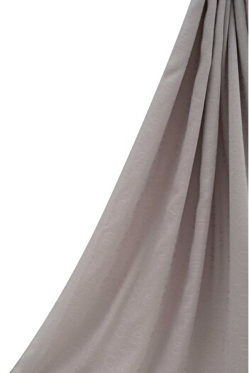Imannoor Chain Pattern Gray Cotton Silk Shawl 70X210