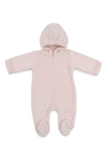 Bebitof Baby Kapüşonlu Tulum Pembe 70256