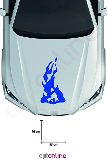 Dijitonline Autocolant Tribal Kaput - Autocolant Oto - Autocolant Auto - 86x45 Cm