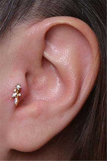 HD PİERCİNG Rain Gold Piercing
