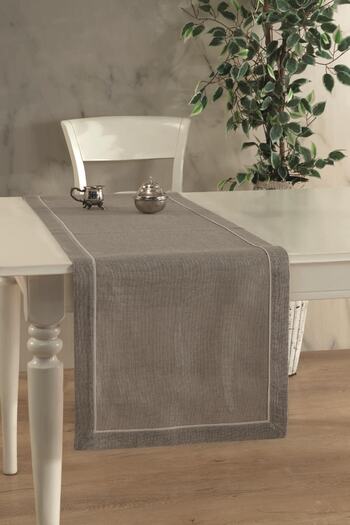 ÖDEL HOME Linen Piping Runner / Presentation / Service Cover