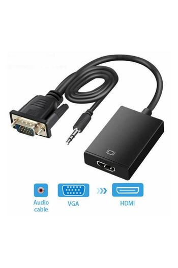 MAXGO 2067 Vga إلى Hdmi محول كابل محول الصورة والصوت Hdmi