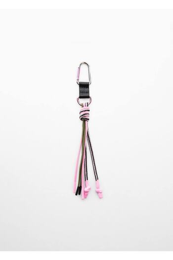 MANGO Woman Knotted Carabiner Keychain
