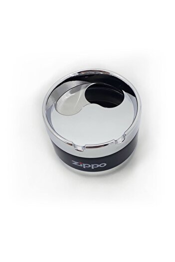 Zippo Metal Luxury Ashtray - Odorless Quality Ash Tray with Movable Lid