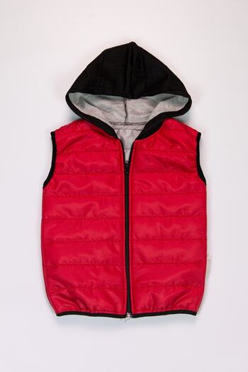 The Red Kids Red Hooded Inflatable Children's Vest
