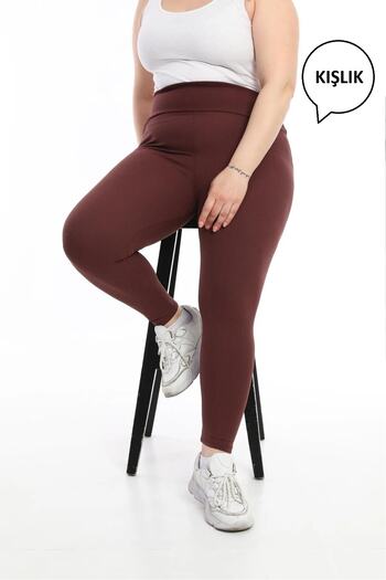 manolyabutik Plus Size Ribbed Winter Tights