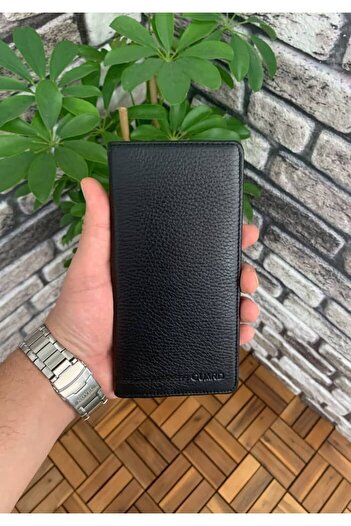 GUARD Chelsea Siyah Telefon Bölmeli Deri El Portföy 3029