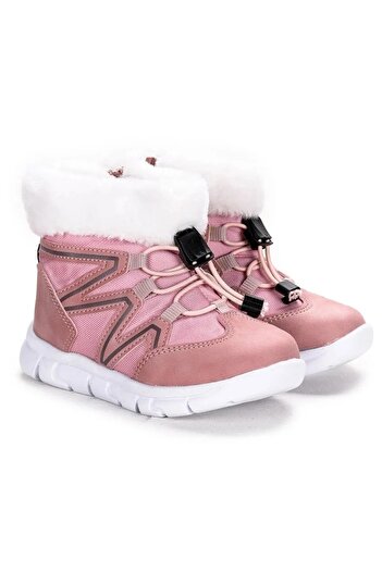 Vicco Kız Çocuk Içi Kürklü  Kaymaz Taban Fermuarlı Kışlık Bot Winter Girl Child Boots