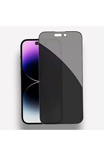 Go Aksesuar Iphone 13 Ve 14 Uyumlu Privacy (HAYALET) Temperli Cam Ekran Koruyucu