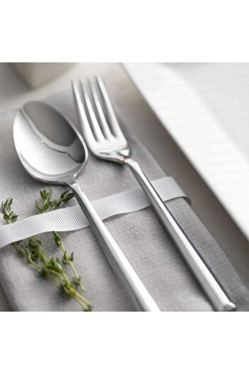 Nehir Milano Plain 36 Piece Fork Spoon Knife Set