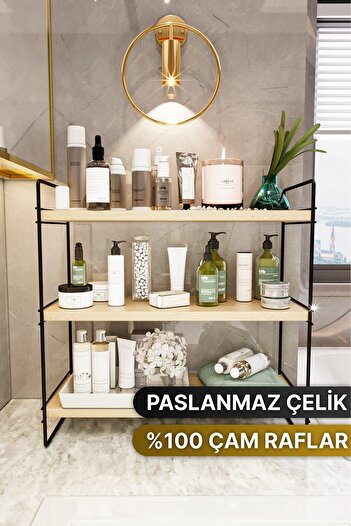 Bino Mutfak Rafı Masaüstü Düzenleyici Organizer Banyo Rafı Çok Amaçlı Düzenleyici Tezgah Üstü Raf