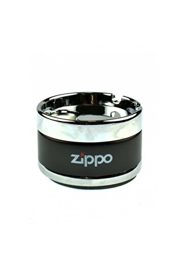 Zippo Metal Luxury Ashtray - Odorless Quality Ash Tray with Movable Lid