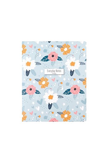 SEYFİKİRTASİYE 17x25 Cm Checked 80 Sheets Cardboard Cover Notebook 70 Gr Everyday Notes with White Pages