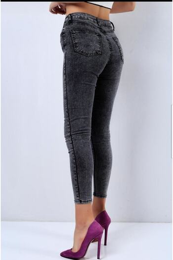 Ramrod Kot Pantolon Füme Toparlayıcı Likralı Yüksek Bel Jeans