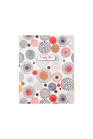 SEYFİKİRTASİYE 17x25 Cm Lined 80 Sheets Cardboard Cover Notebook 70 Gr Everyday Notes with White Pages