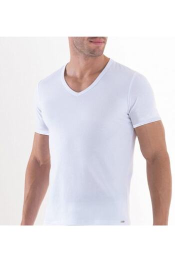 Blackspade Men's White Modal Undershirt Silver 9308