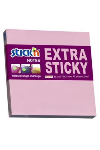 Gıpta Hopax Stickn 76x76mm Hârtie de notițe extra adezivă roz pastel 90 coli