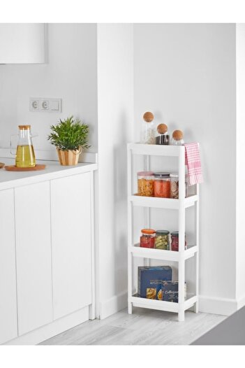 Bayev Vesken 4 Layer Organized Rack Unit White