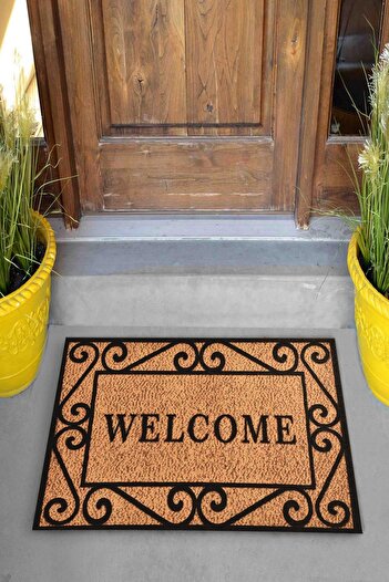 Evsebu Pienso Home Welcome Demir Dekoratif Kapı Önü Paspası