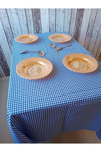 Handorra Față de masă Blue Gingham, 165 X 165