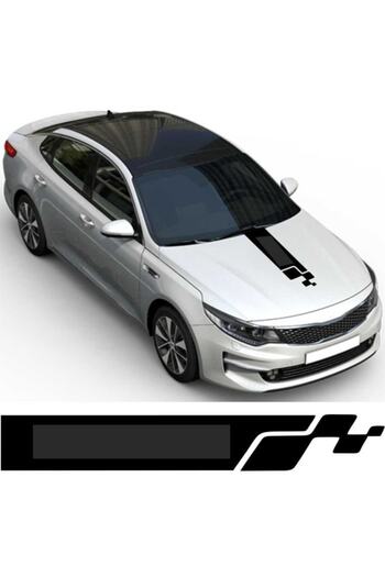 Avery Dennison Black Front Hood Auto Sticker - Compatible with All Vehicles