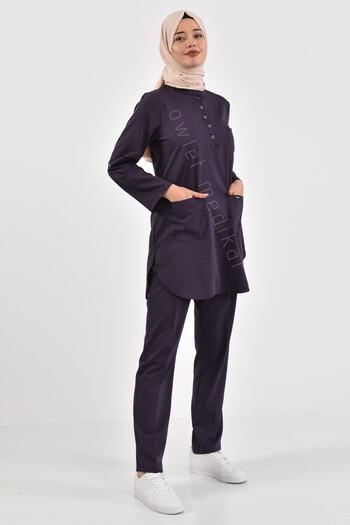 Owlet Medikal Plum Lycra Hijab Uniform Set