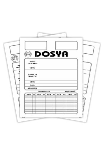 Kaya Lawyer Desk Office Case Icra File White (Large Size) 1st Quality Pack of 100