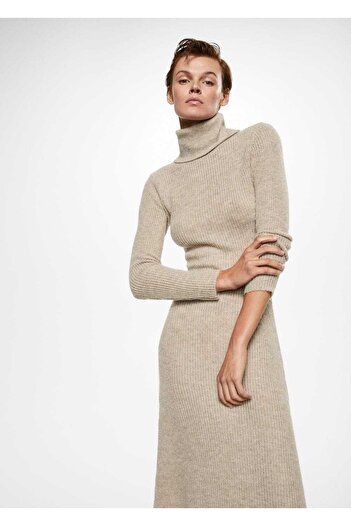 MANGO Woman Turtleneck Knitwear Dress