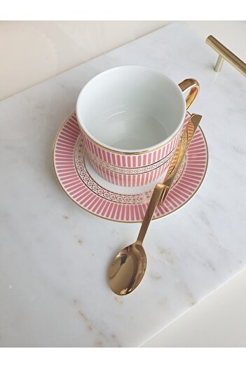 LOVYCO Gold Steel Motta Latte Macchiato Spoon 17.4 Cm 1 Piece