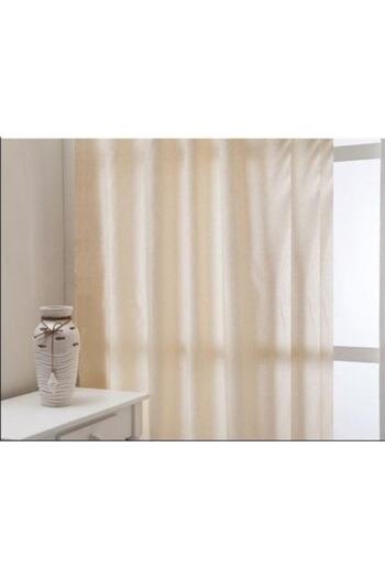 ALTINPAMUK Luxury Satin Sunshade Curtain Cream Enxboy Optional