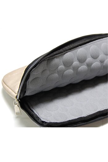 D'VERS Cream Unisex 13-14-15.6 Inch Compatible Macbook Case Notebook Laptop Bag
