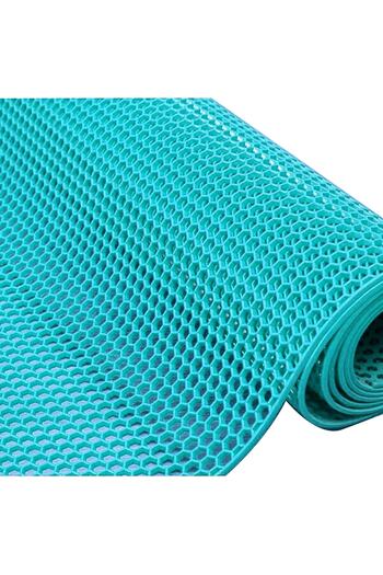 KARMAŞIK PASPAS Non-Slip PVC Mat Z Mat Honey Honeycomb Inside - Outside All Wet Floor (turquoise)
