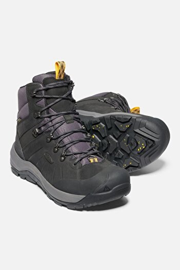 Keen Revel 4 Mid Polar M-black/magnet - Su Geçirmez Erkek Kar Botu - Siyah