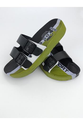 GEZER Patterned Double Buckle Anti-Slip Children's Slippers