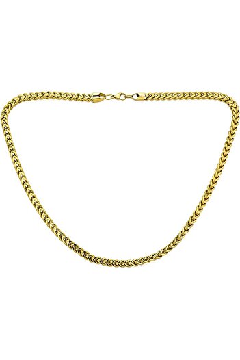 TREND COLLECTİON Tilki Kuyruğu Çelik Erkek Kolye 316 L Çelik Erkek Gold Zincir Kolye